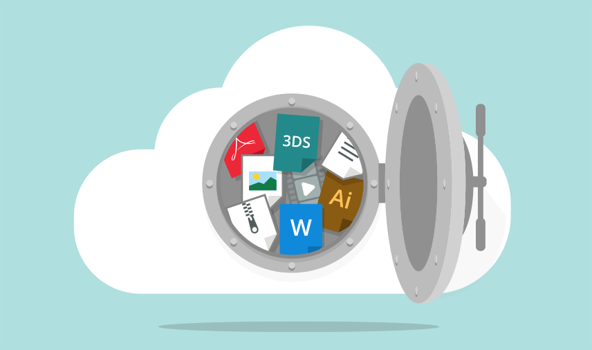 files safe in a cloud safe